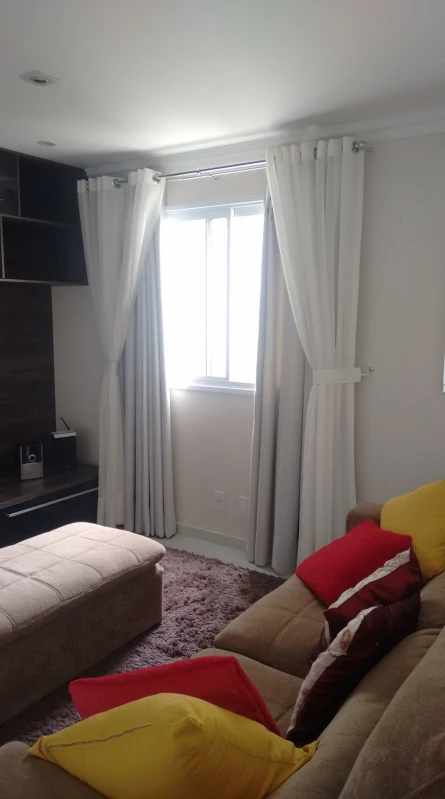 cortina branca para escritório