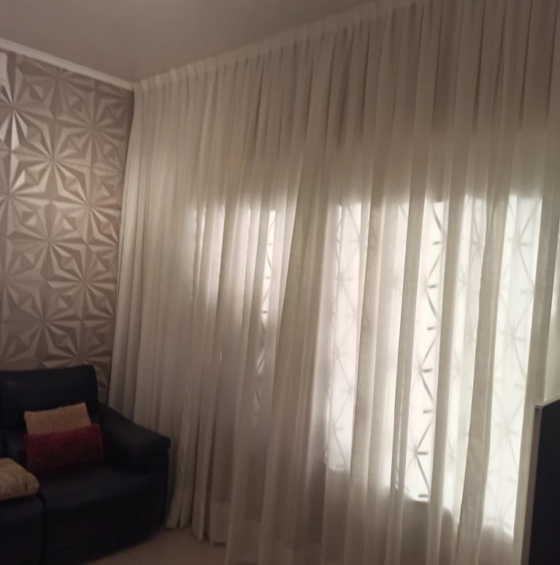 cortina para sala gaze de linho