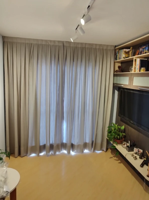 cortinas gaze de linho